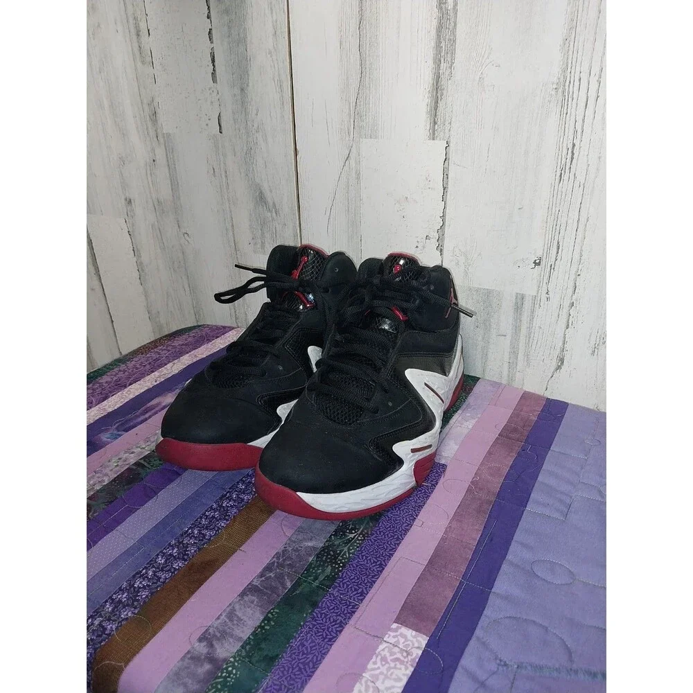 Jordan Alpha 3% Black&Red Men’s Size 13 Basketball High Top Shoes